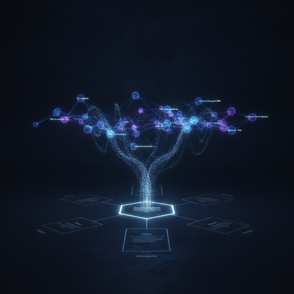 Diagram showing a traditional data model breaking down when queried by an AI agent instead of a human analyst