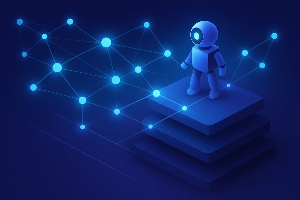 Agentic analytics architecture diagram showing how Jedify's semantic layer grounds AI agents for accurate data queries.
